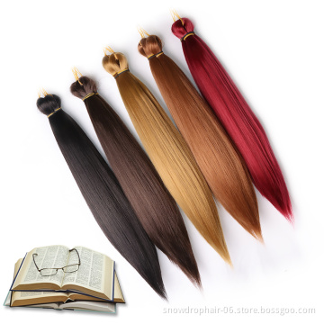 Wholesale Gold Vendors Blonde Ombre Piano 12 18 24 30 Inches Bone Straight Braid Hair Extension Synthetic Bone Straight Hair